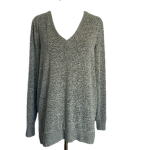 LUCKY BRAND Long Sleeve V Neck Pullover Cloud Jersey Top Women's Size S EUC